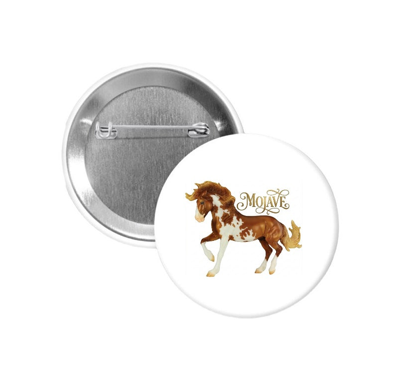 Breyer horse custom button Mojave