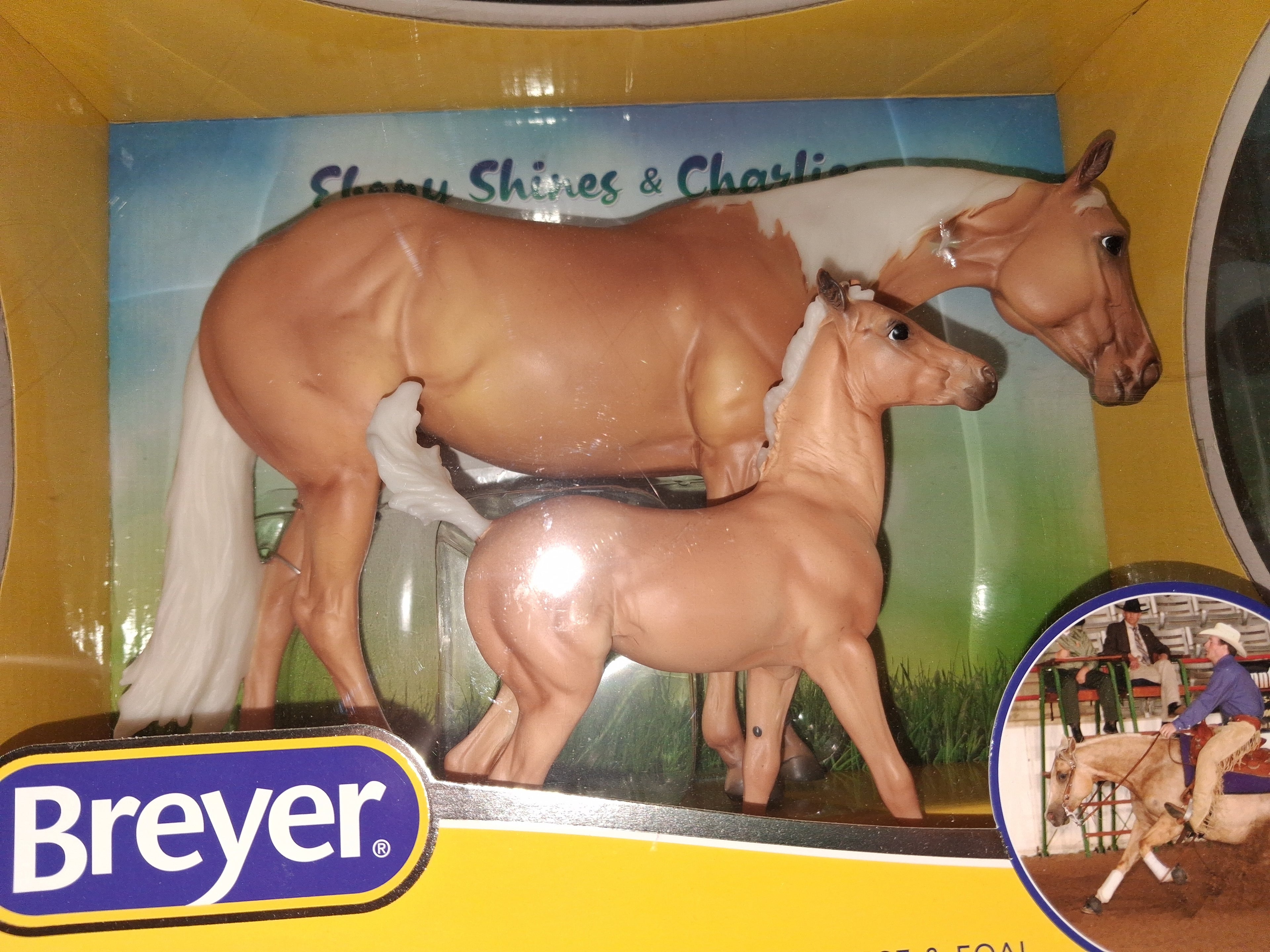 Breyer horse Ebony Shines set