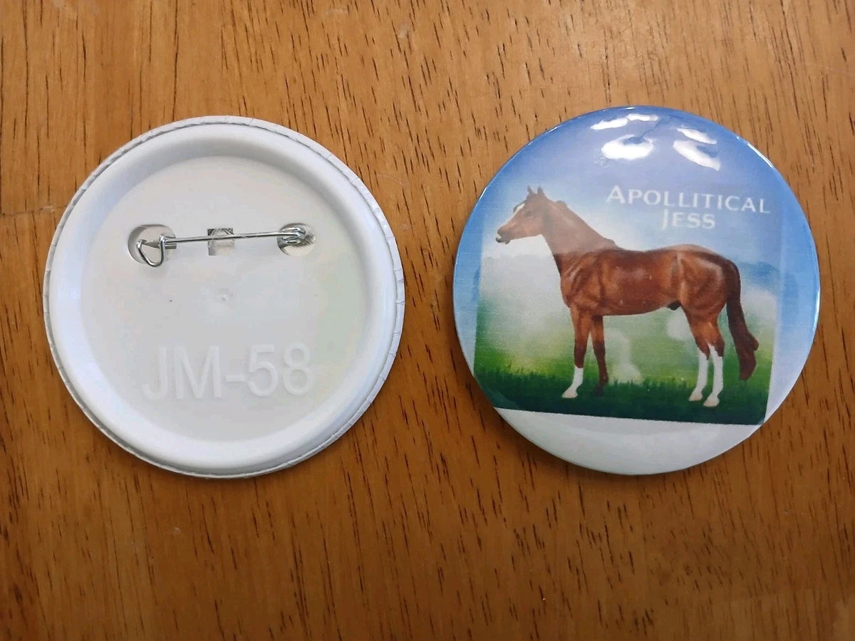 Breyer horse custom button Apolitical Jess