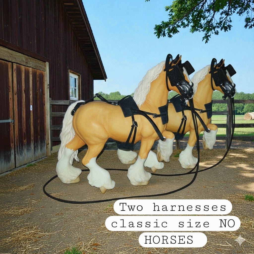 Breyer two custom  Horse Harness