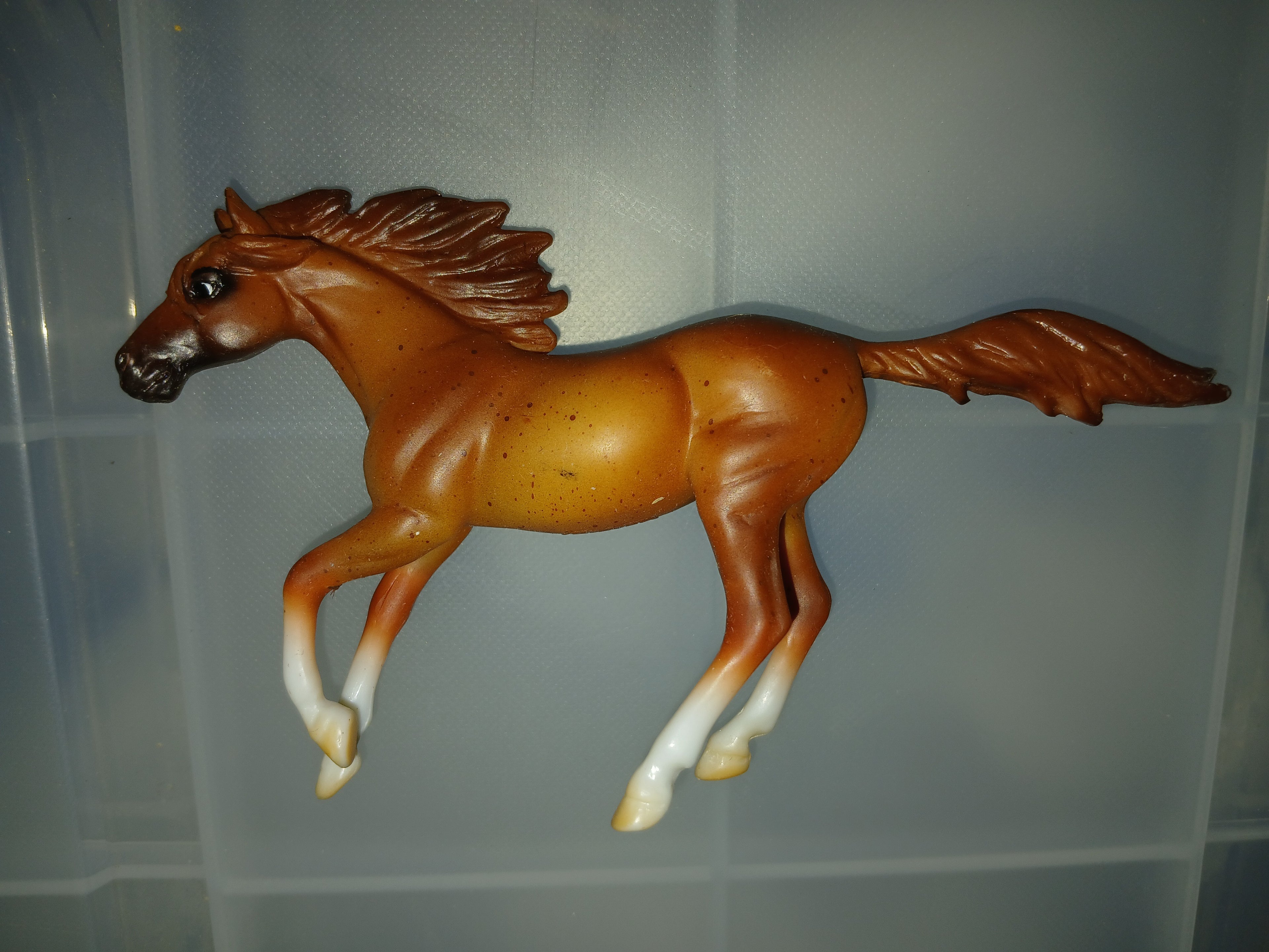 Breyer horse  stablemate retired mustang(rubs)