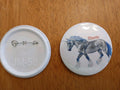 Breyer horse custom button Thorin