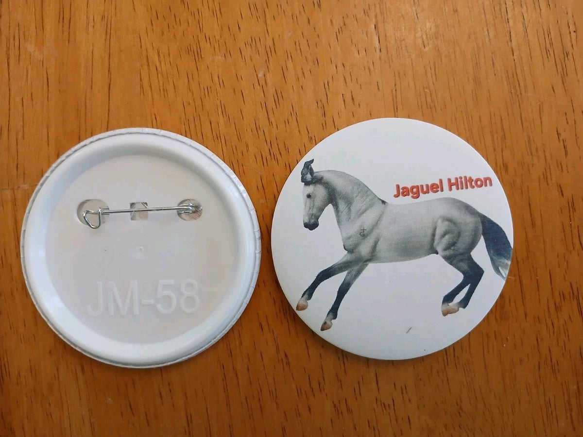 Breyer horse custom button Hilton