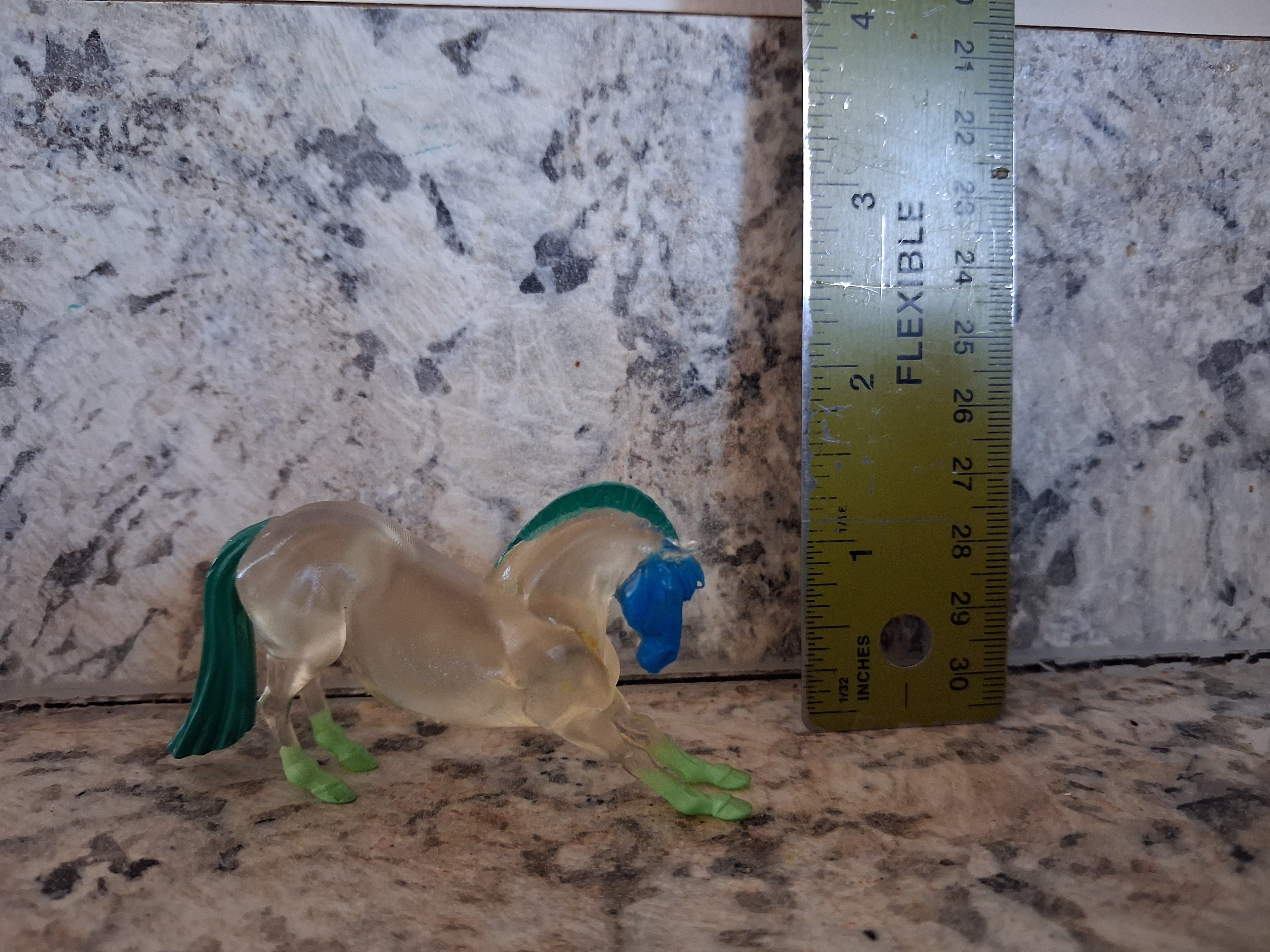 Hartland OOAK Clearware  Angry Fjord pony