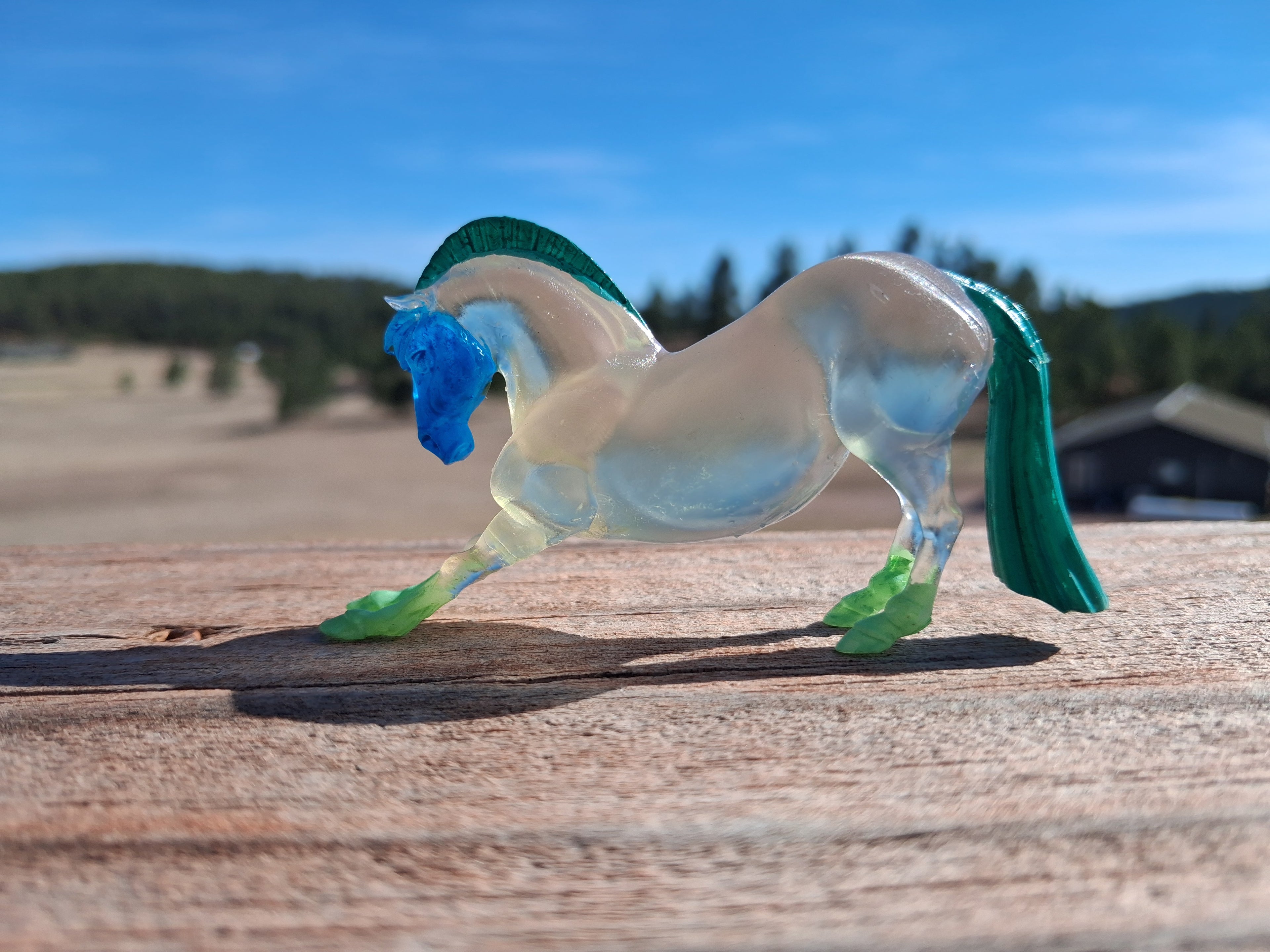 Hartland OOAK Clearware  Angry Fjord pony