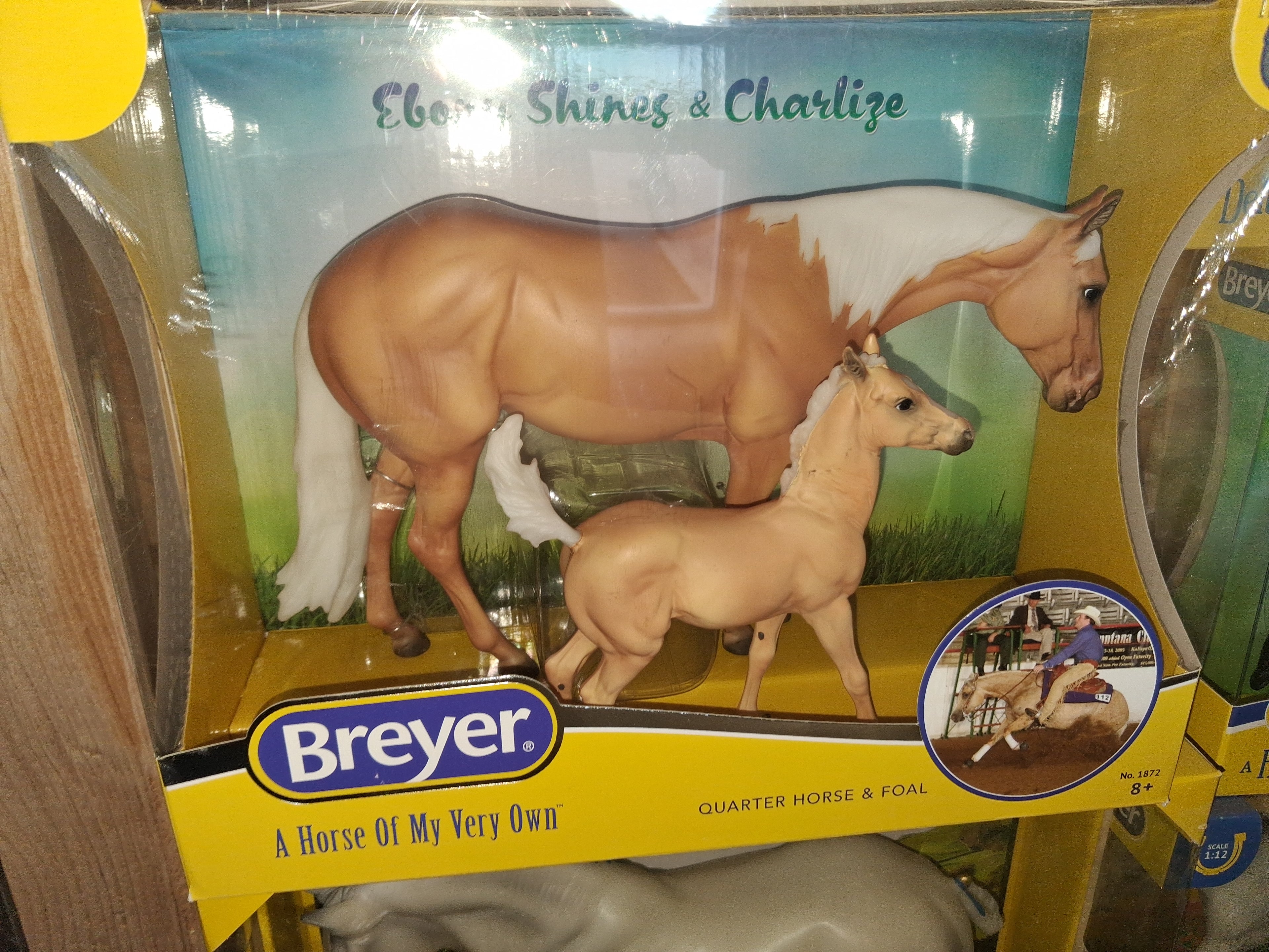 Breyer horse Ebony Shines and Charlize