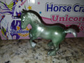 Breyer retired stablemate  unicorn green draft horse