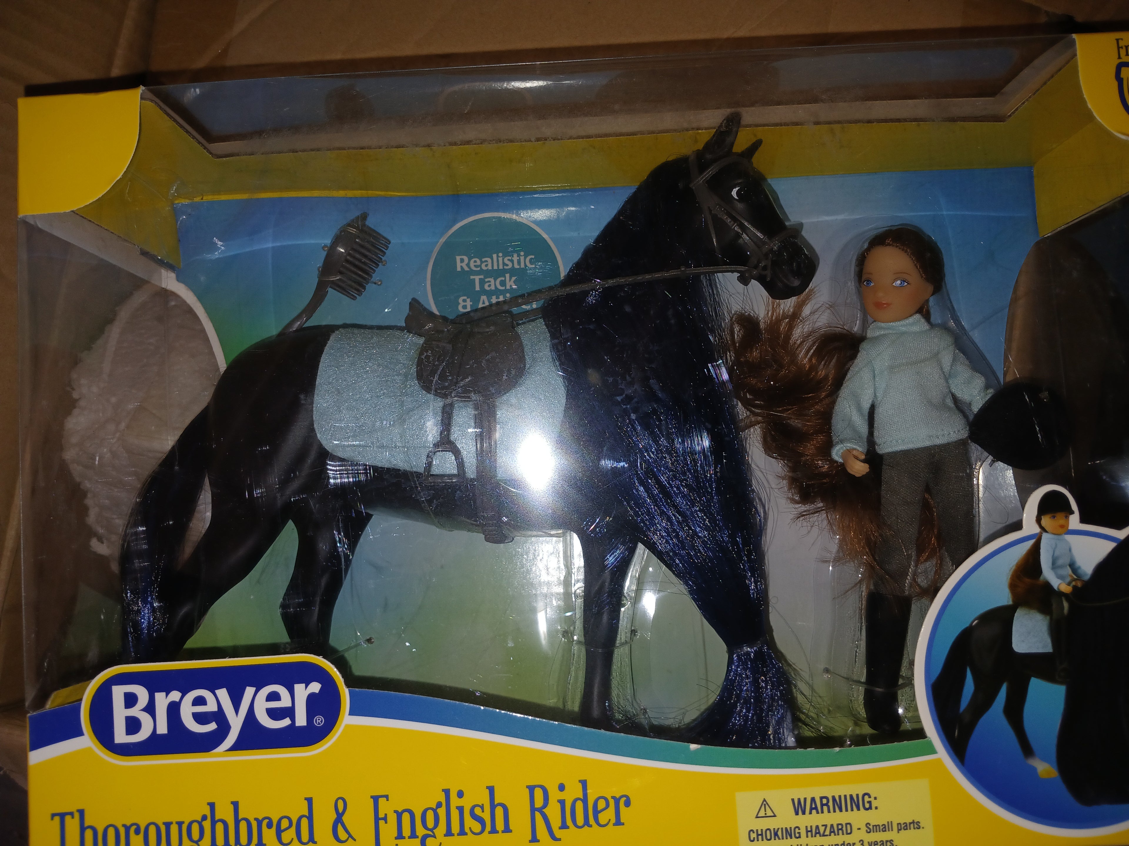Breyer Horse  Doll Thoroughbred and rider retired