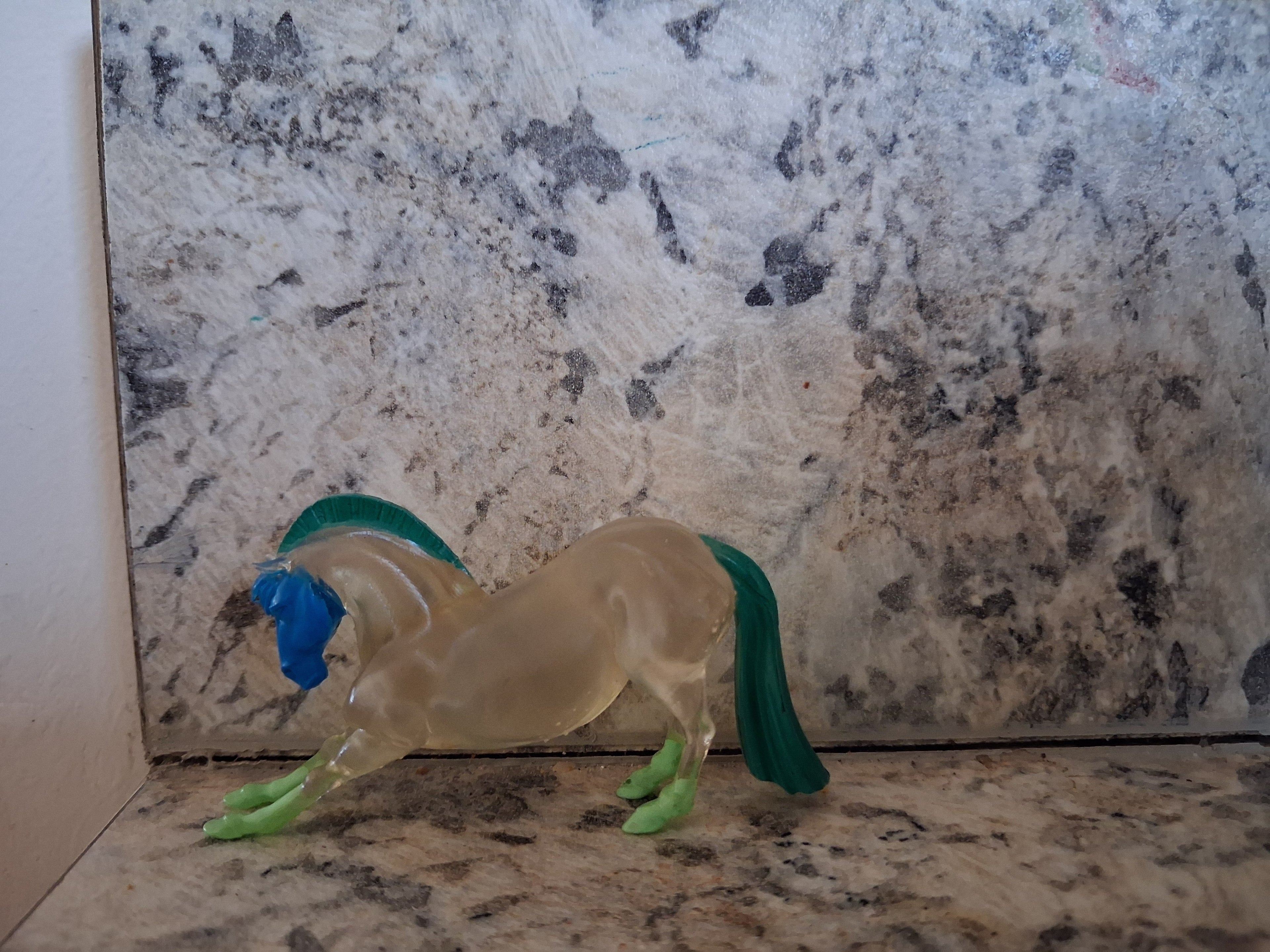 Hartland OOAK Clearware  Angry Fjord pony
