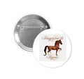 Breyer horse custom button Rejoice