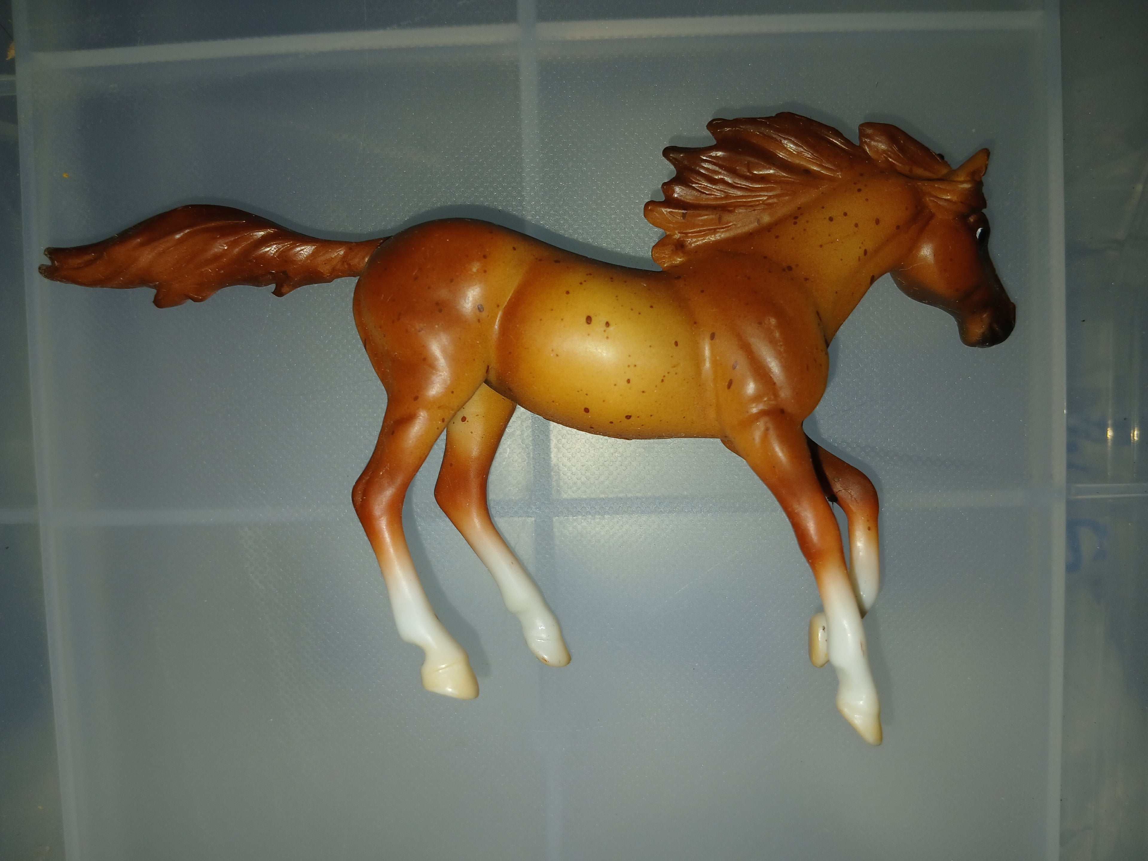Breyer horse  stablemate retired mustang(rubs)